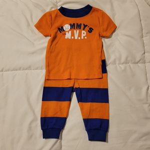 The Children's Place 2-piece baseball theme set 3-6 months Never worn